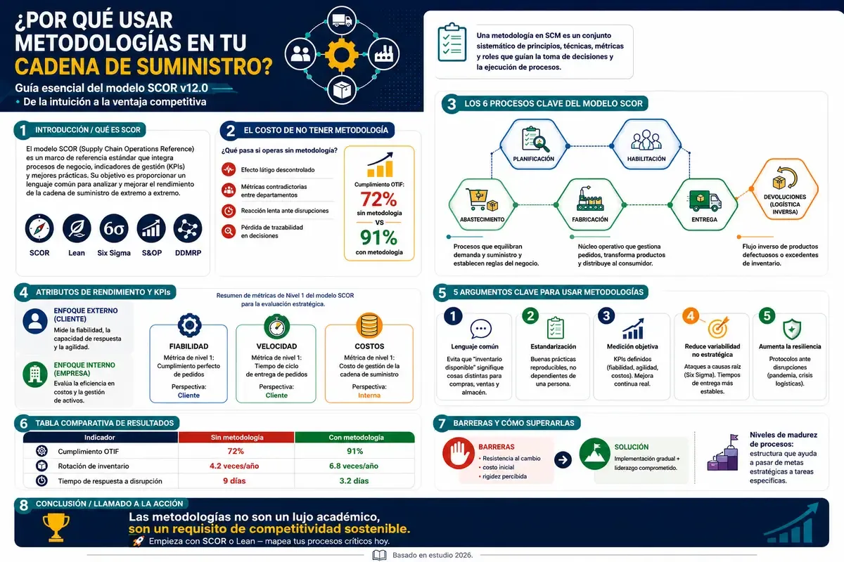 ¿Por qué usar metodologías en tu cadena de suministro?
